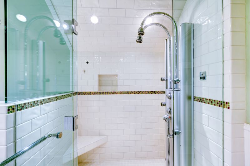 Elegant Shower with Tile Accents